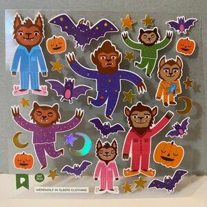 Pipsticks Werewolf In Sleeps Clothing Halloween Stickers